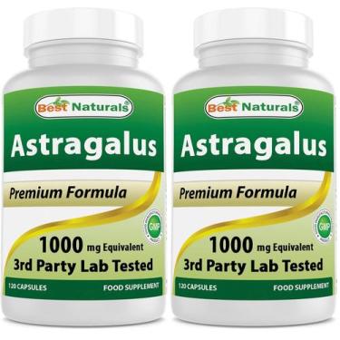 Imagem de Best Naturals Astrágalo 1000 mg Cápsulas 120 Unidades Paquete de 2