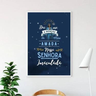 Imagem de Quadro Nossa Senhora Imaculada - Benção 45X34Cm