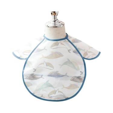 Imagem de Babador Impermeável Para Bebê, Cobertura Total Do Corpo, Sem Mangas, B