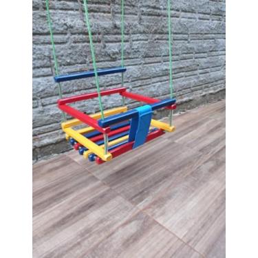 Imagem de Balanço Infantil Para Crianças Em Madeira. Varias cores disponivel. - 