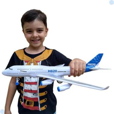 Imagem de Olhei Comprei A380 Jumbo Airbus Grande Avião de Brinquedo Co - Congrat