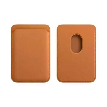 Imagem de Capa Magnética de Couro para iPhone 16 Pro Max 15 14 13 12, Porta Cart