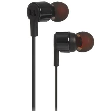Imagem de Fone de Ouvido JBL Tune 210 Preto com Microfone Controle para Celular 