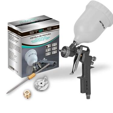 Imagem de Pistola de Pintura Tanque Alto Bicos 1,2-1,5-1,8mm 600ml Stels