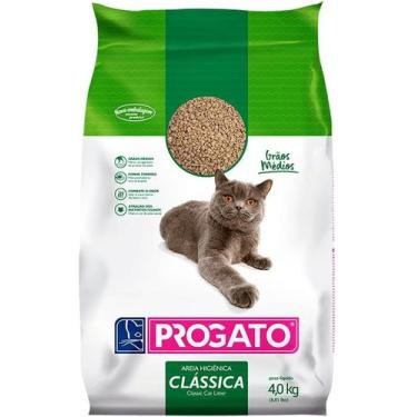 Imagem de Areia higiênica para gatos progato clássica fina - 4 kg