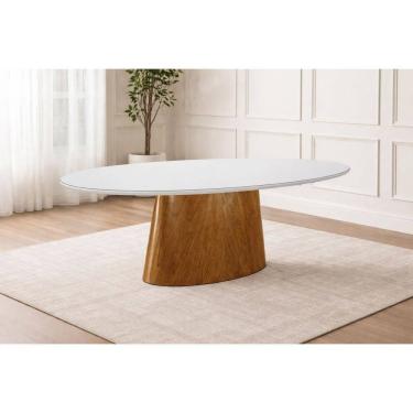 Imagem de Mesa de Jantar Oval 1,80x0,90  Atenas Imperial Móveis