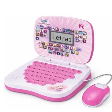 Imagem de Laptop Infantil Educativo Com Jogos Interativos Luz Som Mouse Para Cri