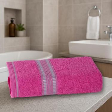 Imagem de Toalha de Banho Abbraccio Cor:Rosa - Meta Mark, Rosa
