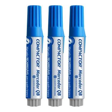 Imagem de Kit c/3 marcador compactor qb azul