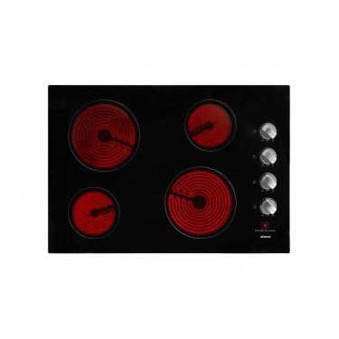 Imagem de Cooktop elétrico de embutir 76cm Robam W412 vidro cerâmico preto 4 zonas radiantes 7000 W 220V