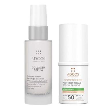 Imagem de Adcos Dermocosméticos Kit - Sérum Facial + Protetor Solar Antioleosida