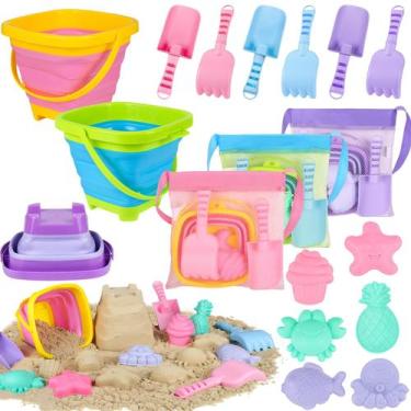 Imagem de Conjunto de Brinquedos de Praia Dobráveis TSDATOWR 18 Peças