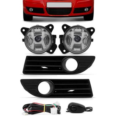 Imagem de Kit Farol de Milha Neblina Vw Polo 2007 2008 2009 2010 2011 - Botão Alternativo