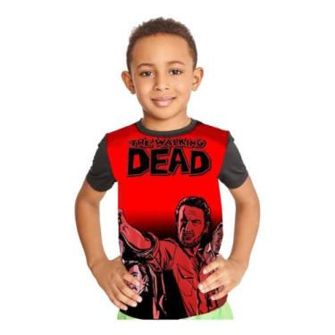 Imagem de Camiseta Infantil The Walking Dead Rick Grimes Ref:650 - Smoke