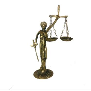 Imagem de Estátua Deusa Dama Justiça Direito Têmis Bronze - Arts