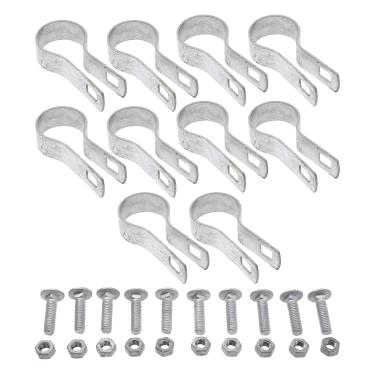 Imagem de Plum Fittings Faixas de tensão com parafusos e porcas para cerca de elo de corrente (1 3/8"), pacote com 10