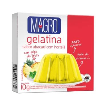 Imagem de Lowcucar Gelatina Magro C/Sucralose Abacaxi C/Hortela