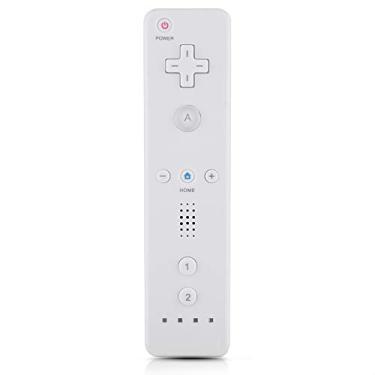 Imagem de Qioni Controle de jogo WiiU/Wii, controle remoto Wii Gamepad com joystick analógico para console Nintendo WiiU/Wii (branco)