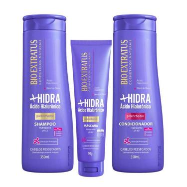 Imagem de Kit +Hidra Bio Extratus Shampoo e Condicionador +Máscara 90g