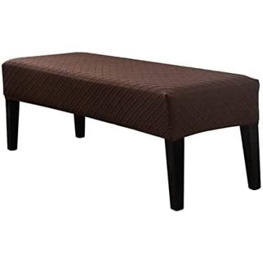 Imagem de Banco De Jantar Jacquard Geométrico Capa De Banco Stretch Spandex Piano Stool Covers Retângulo Sala De Jantar Banco Longo Slipcovers Para Sala De Estar,A1 Cobertura De Banco,Constructive23