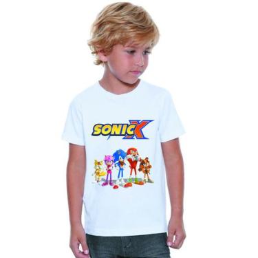 Imagem de Camisa Camisetas Sonic Infantil Juvenil  M 11 - Silk Live