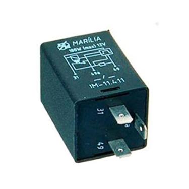 Imagem de Relé Pisca 3 Terminais 4+4 21W Compatível Cargo 1985 Até 1991 Caio Ciferal Comil H Y S T E R Induscar MB