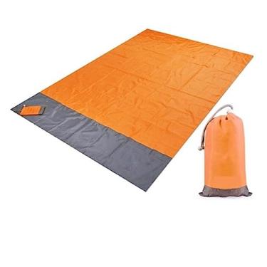 Imagem de Cobertores de piquenique duráveis ​​à prova d'água para ambientes externos familiares, tapete de praia dobrável à prova de areia para crianças, parque infantil, acampamento, caminhadas, grama, viagem