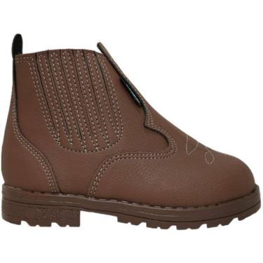Imagem de Botina Casual Infantil Cano Curto Com Zíper Sames 6137