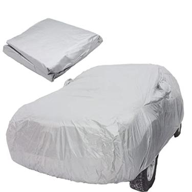 Imagem de Capas de carro à prova d'água para todos os climas para automóveis, cobertura completa para carro interno, ao ar livre, sol, chuva, neve, gelo, proteção anti UV, à prova de poeira, capas automotivas para Sedan Hatchback SUV universal ao ar livre cobertura completa chuva Su