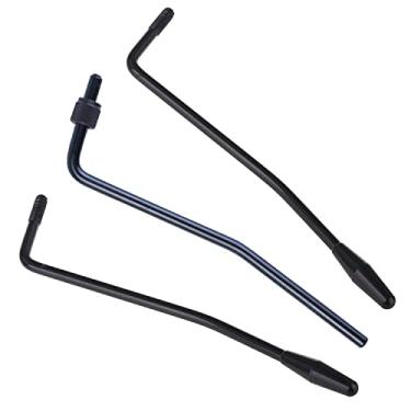 Imagem de Evaty Pacote com 3 5 mm Whammy Bar 6 mm Thread Tremolo Arm Floyd Rose Guitarra Elétrica Dupla Tremolo Bar para Fender Padrão dos EUA/Mexicano Stratatocaster Squier (preto)