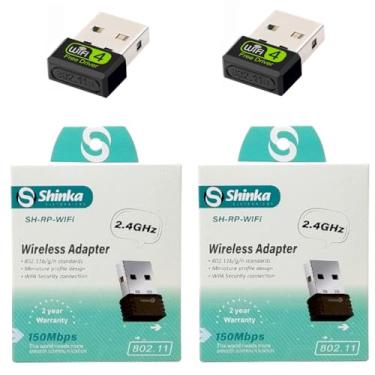 Imagem de Kit com 2 Placas de Rede Wireless Antena USB sem fio Shinka