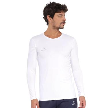 Imagem de Camiseta Térmica Masculina Topper Classic UV50 New Branco