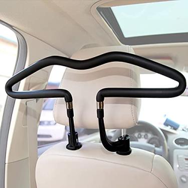 Imagem de CHENGNAN Cabide universal para assento de carro, suporte de roupas, suporte de carro, encosto de cabeça, organizador de costas, bolsa de roupas para pendurar jaqueta, terno, camisa, armazenamento de