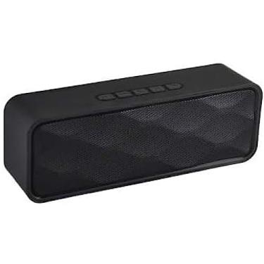 Imagem de Alto-falante Bluetooth Alto-falante portátil Bluetooth 5.0 com som estéreo e graves Hi-Fi 12h Playtime Slot para cartão TF Alto-falantes Fm e microfone integrados para telefone/laptops Alto-