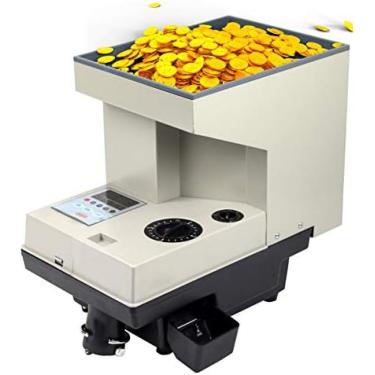 Imagem de Máquina eletrônica de contagem de moedas, contadores de moedas de alta velocidade e classificadores 1500 moedas/min, com contador lcd adequado para moedas globais