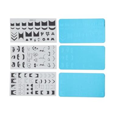 Imagem de Kit de Placas de Carimbo para Nail Art, Com Diferentes Belos Desenhos Gravados, Ideal para Entusiastas de Nail Art, Cria Designs únicos e Intrincados Em Unhas, para Iniciantes e