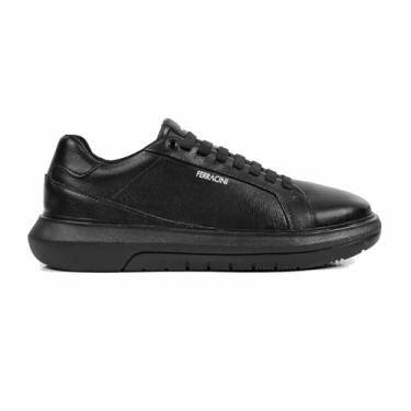 Imagem de Sapatênis De Couro Masculino Ferracini Sneaker Energy Preto