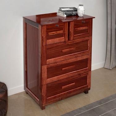 Imagem de Cômoda Amazonas Clean 5 Gavetas Marrom - Rodmóveis