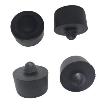 Imagem de Kit 4 Coxim Borracha Fixação Assento Moto Cb 300 Redondo - Motobor/Imp