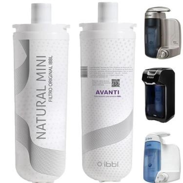 Imagem de Kit 2 Refis Natural Mini Avanti e Mio Filtro Para Purificador Água IBB