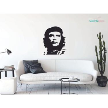 Imagem de adesivo de parede che guevara decoração quarto sala - Senhorita Decor
