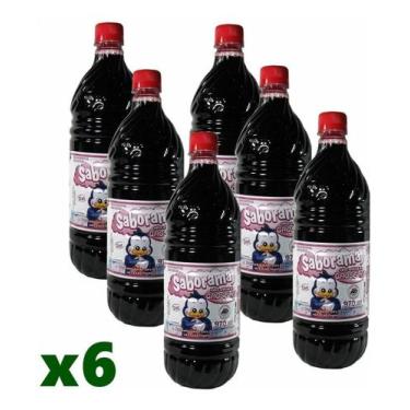 Imagem de Groselha Diet Saborama 970ml (Kit com 6)