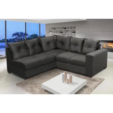 Imagem de Sofá de Canto 5 Lugares Califórnia 183Cm Veludo Light -Sofá na Web, Ci