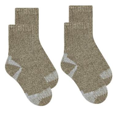 Imagem de Kit 2 pares de meias Trekking Coolmax Cano Longo Selene 4025, 34-39, K