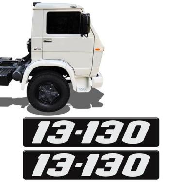 Imagem de Par De Adesivos 13-130 Emblema Preto Caminhão Volkswagen - SPORTINOX