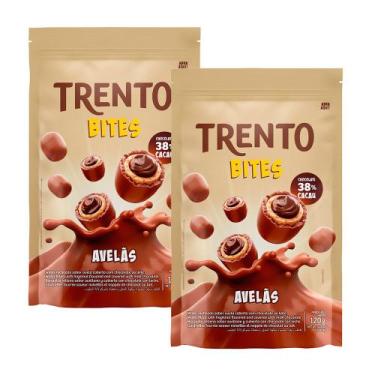 Imagem de Kit 2 Chocolate Trento Bites Avelã ao Leite Stand Up Pouch 120g