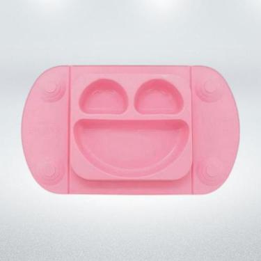 Imagem de Prato Silicone Portátil Rosa Bebê Mimo SN19071 - Mimo Style