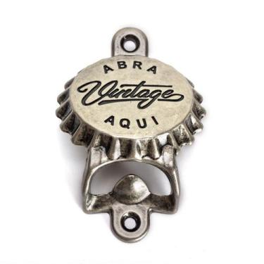 Imagem de Abridor Garrafa De Cerveja Tampa Vintage Várias Cores Metal Zamac Deco