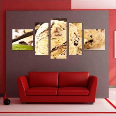 Imagem de Quadro Decorativo Sorvete Sorveterias Gourmet Decoração 5 Peças TT4 - 