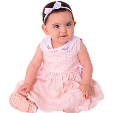 Imagem de Vestido de Bebê Menina Florido com Tiara 100% Algodão Iris - MUNDO NIN